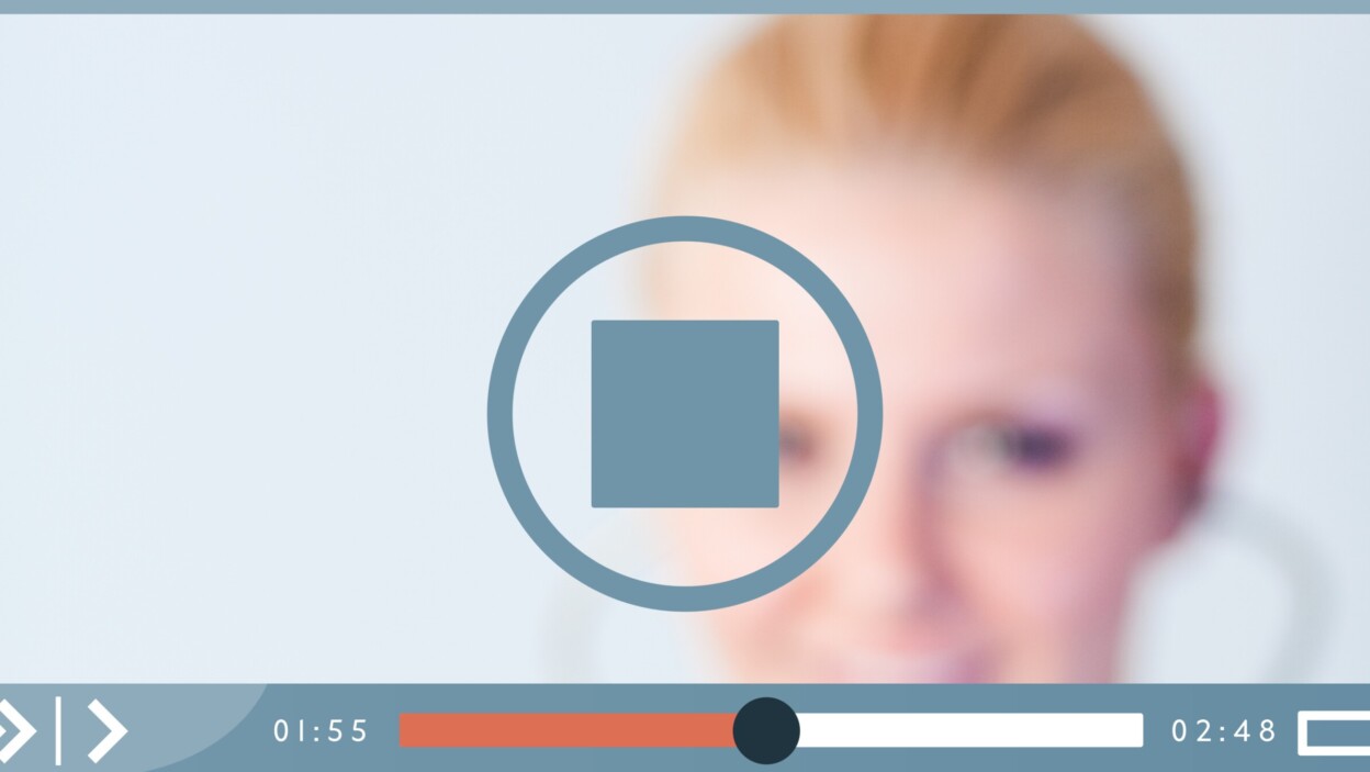 Skład lekarki na ekranie interfejsu odtwarzania wideo