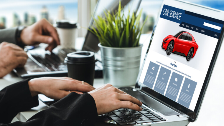 Strona internetowa serwisu samochodowego do online rezerwacji naprawy samochodów