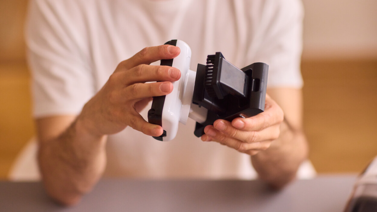 Unboxing a brand new handheld vacuum cleaner attachment perfect for efficient cleaning tasks