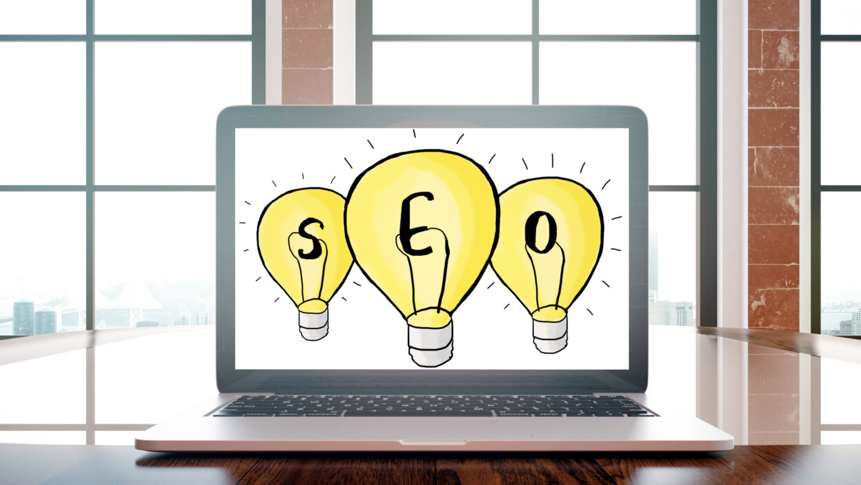 Search engine optimization koncepcja wektor