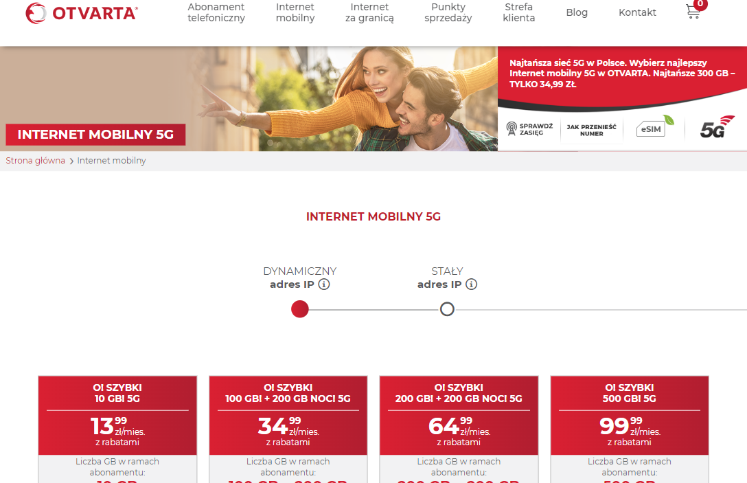 Internet mobilny 5G
