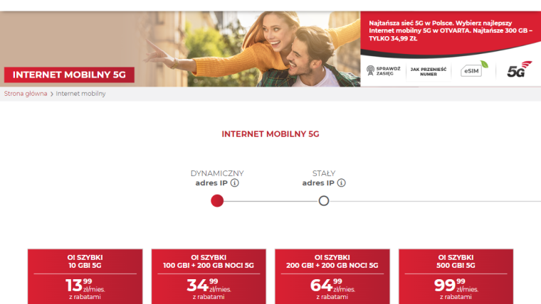Internet mobilny 5G