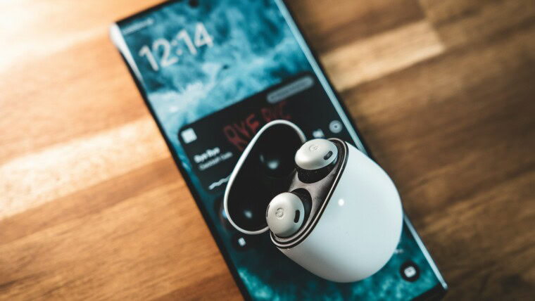 a cell phone on a table