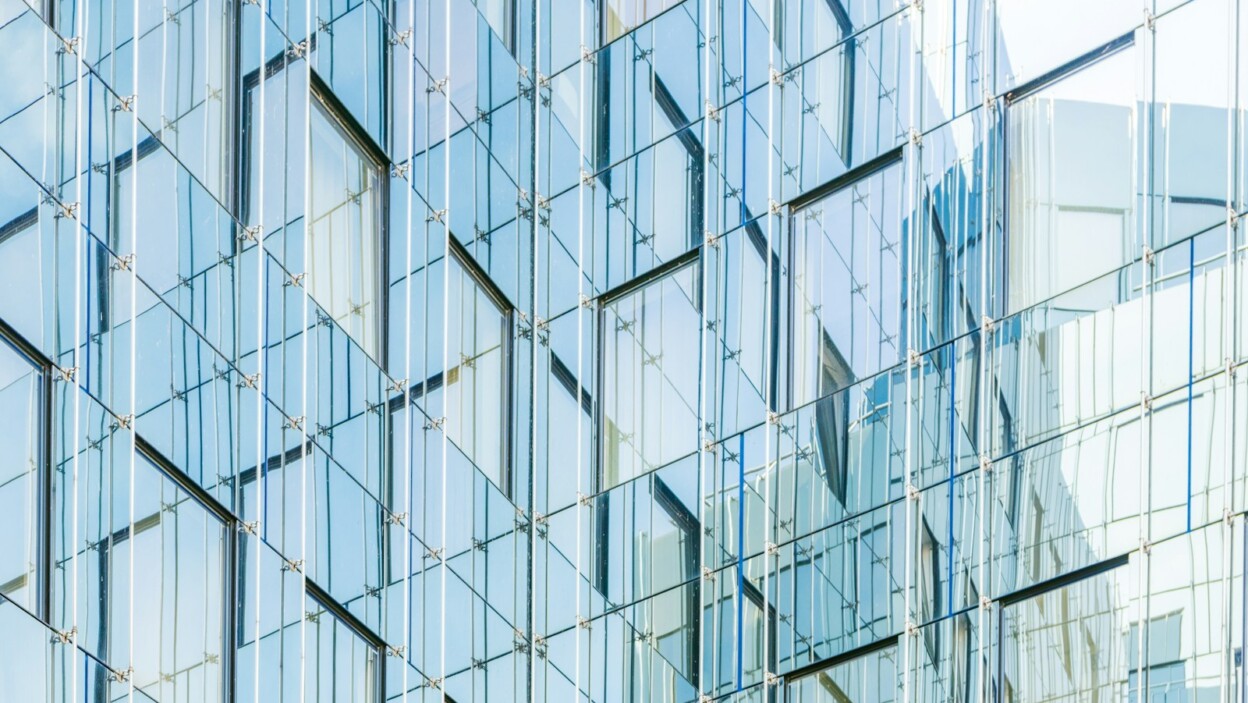 architectural photography of glass building