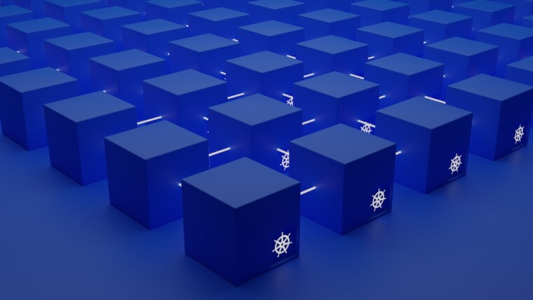 a group of blue boxes